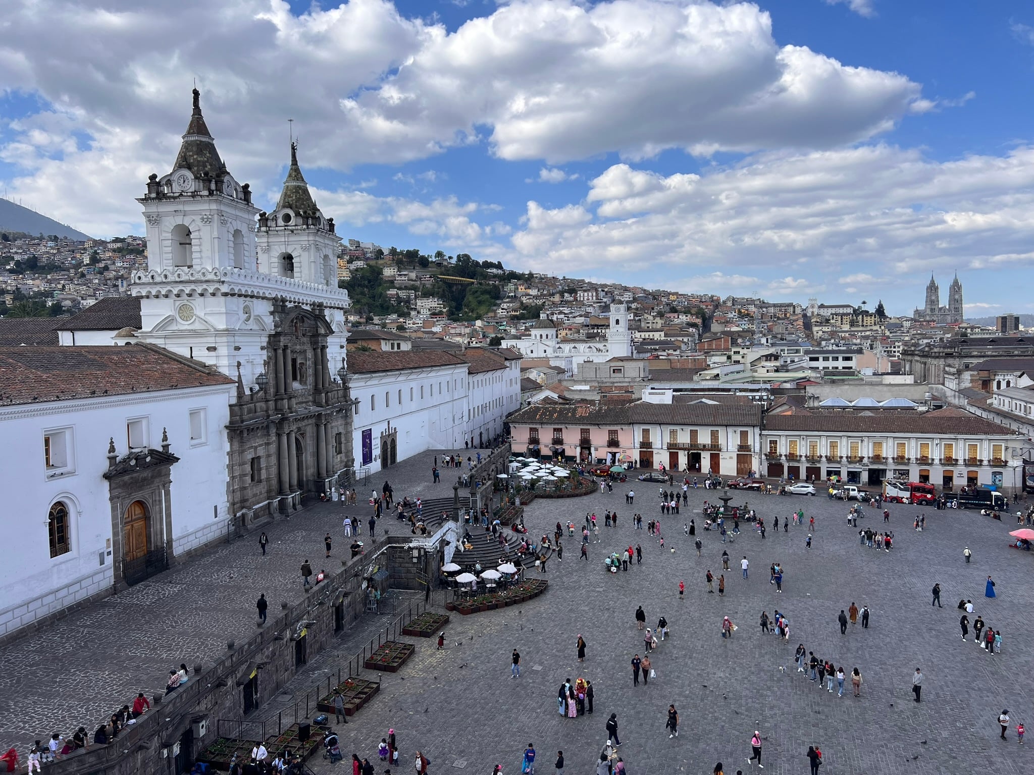Quito's Plaza Grande in the historic center